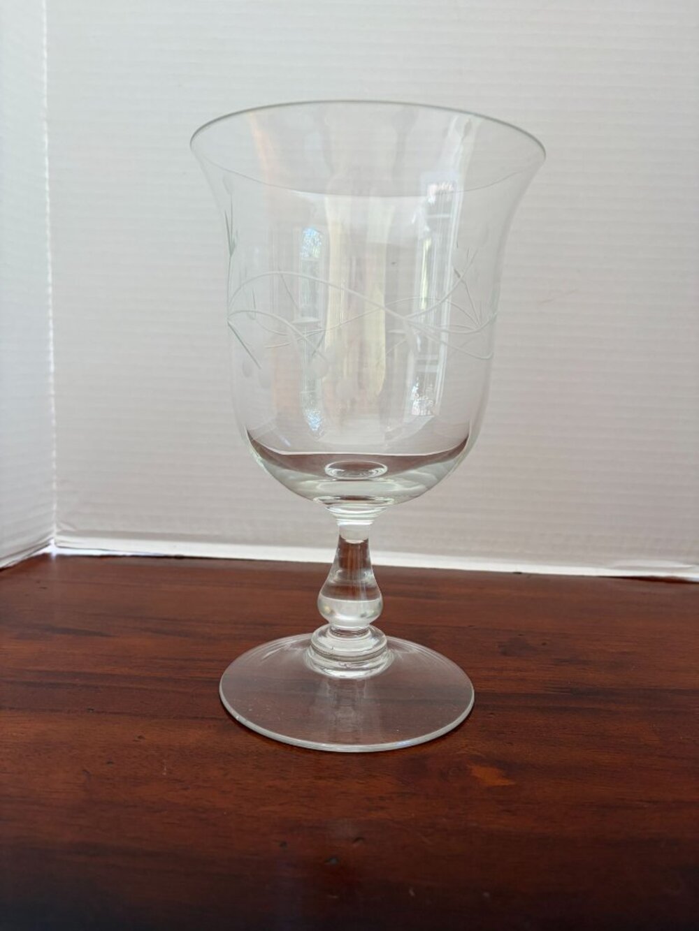 Princess House 12" Crystal Stemmed Hurricane Candle Holder or Vase